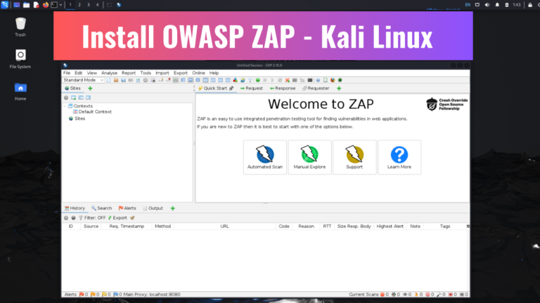 Install OWASP ZAP - Kali Linux