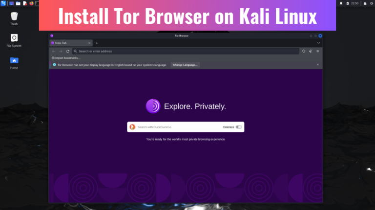 Install Tor Browser - Kali Linux