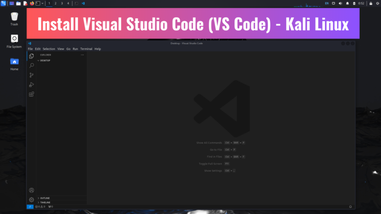 Install Visual Studio Code (VS Code) - Kali Linux